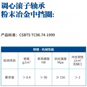 鐵基粉末冶金調(diào)心滾子軸承中擋圈的優(yōu)勢(shì)